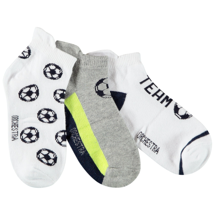 Pack de 3 pares de calcetines cortos para niño  Additional Pack de 3 pares de calcetines cortos para niño