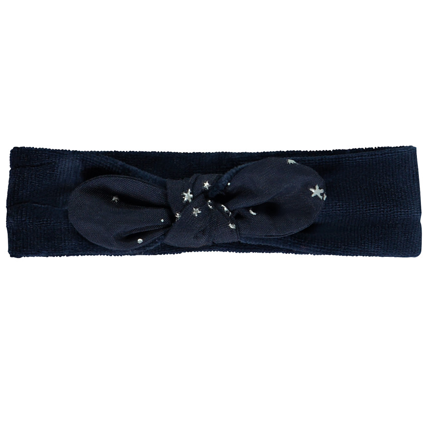 Bandeau efecto anudado en terciopelo acanalado para niña  Additional Bandeau efecto anudado en terciopelo acanalado para niña