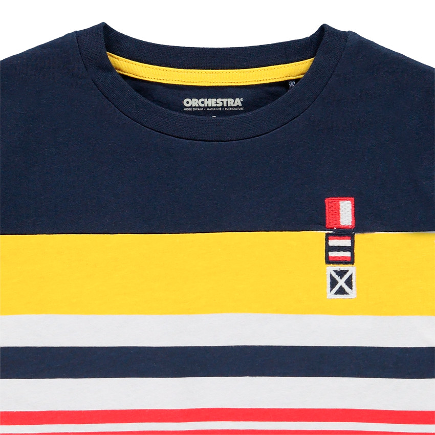 Camiseta manga corta rayas 