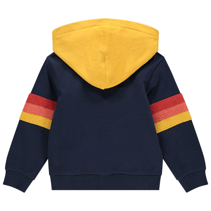 Gilet à capuche en molleton à bandes en bouclette pour enfant garçon  Additional Gilet à capuche en molleton à bandes en bouclette pour enfant garçon