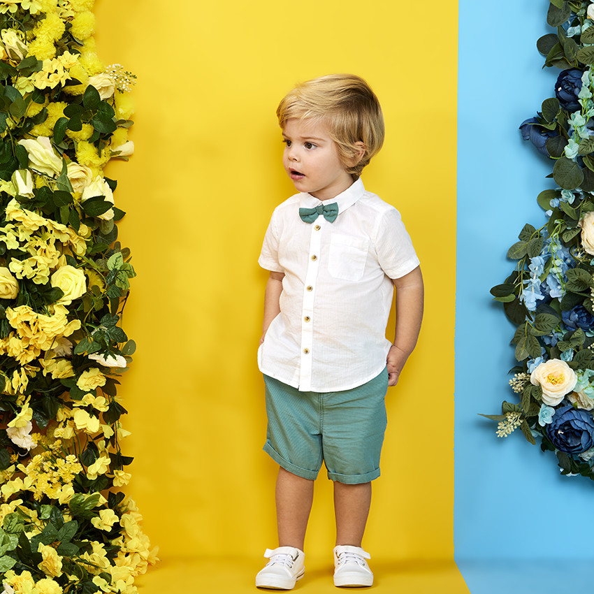 Conjunto 2 piezas con pajarita para bebé niño 