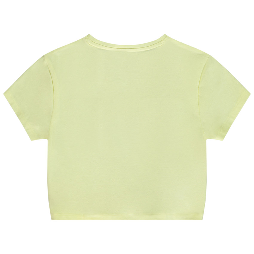 Camiseta manga corta con nudo print Stitch Disney para niña 