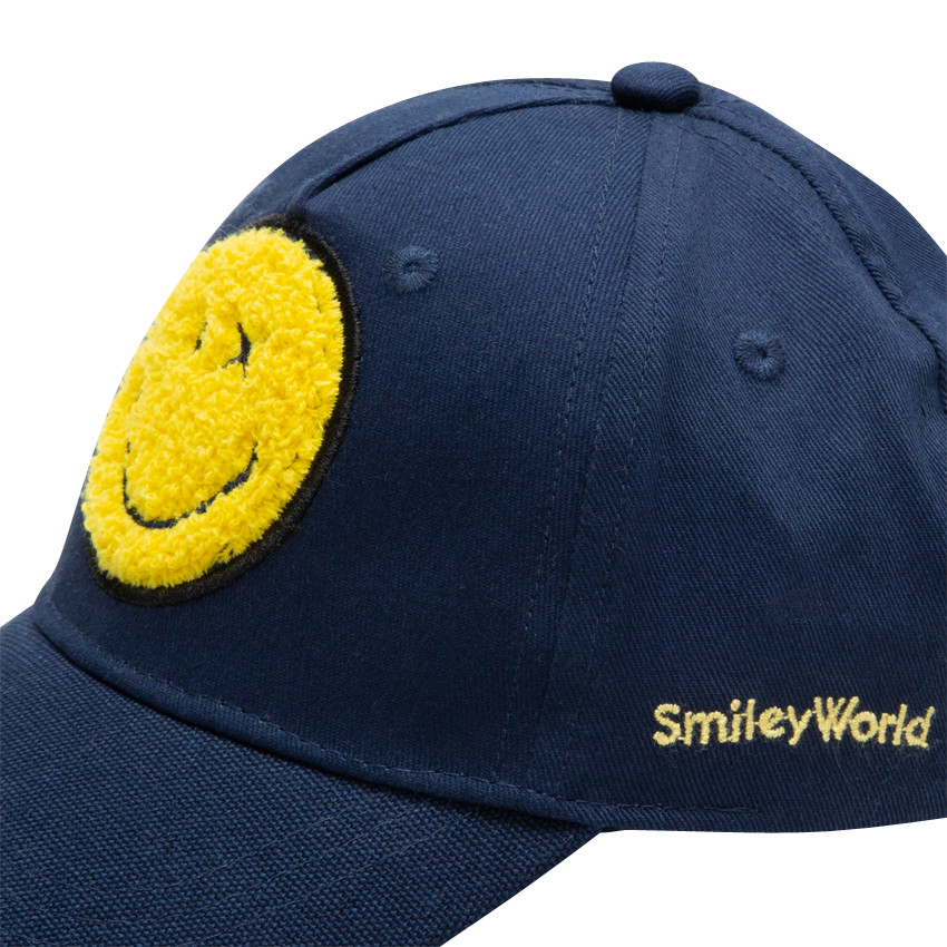 Gorra de sarga con Smiley de rizo 