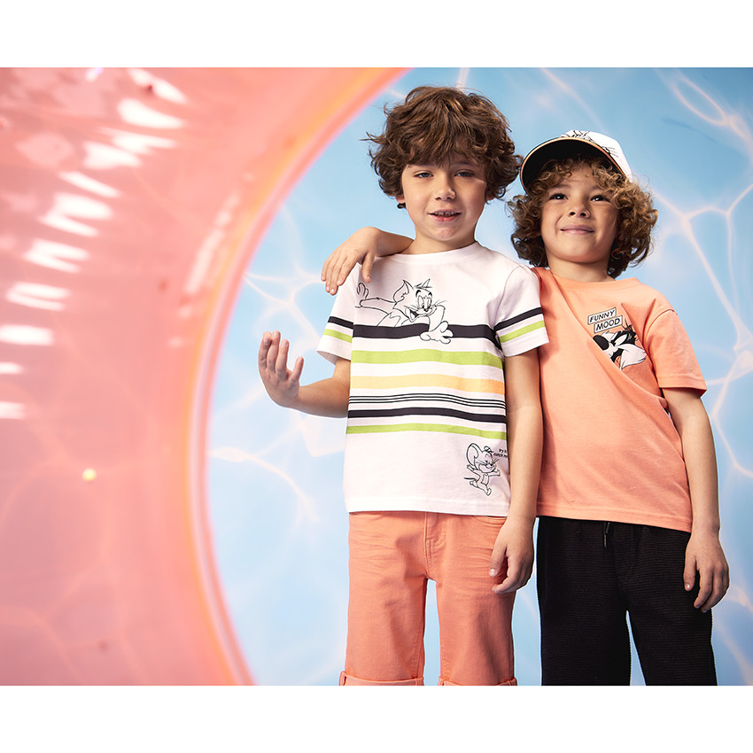 Gorra bicolor bordada de Bugs Bunny Looney Tunes para niño 