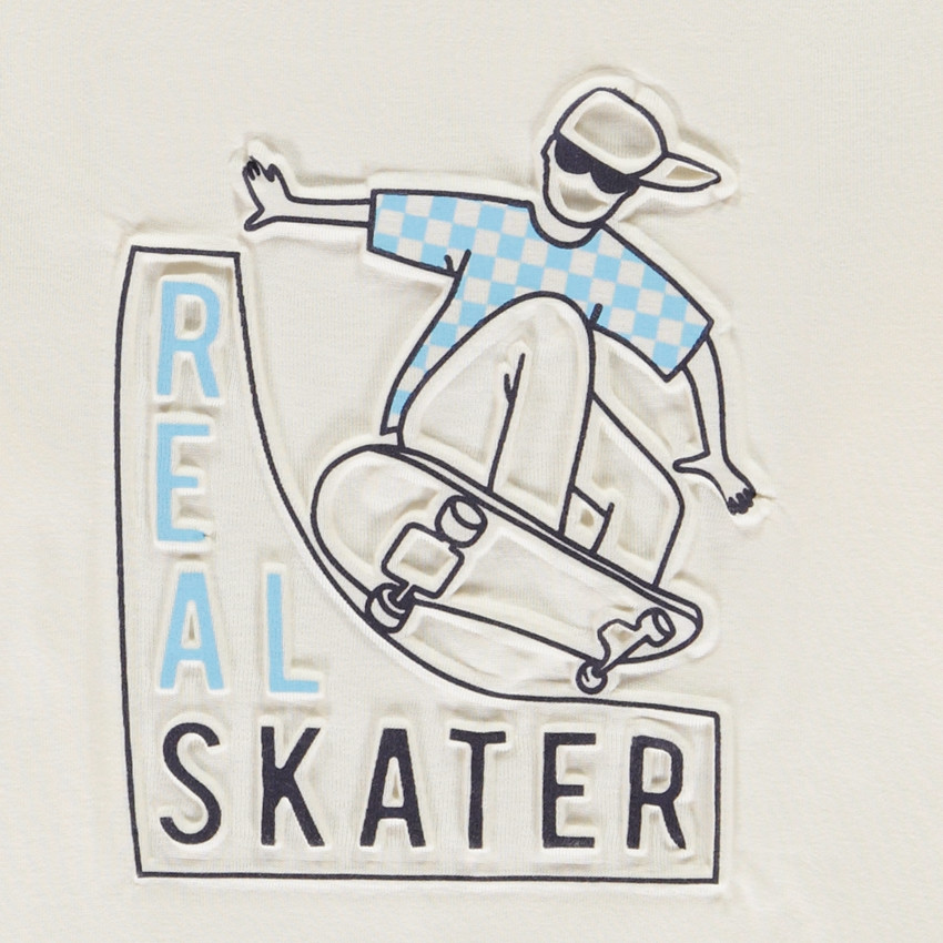 Camiseta de manga larga con estampado de fantasía de skate niño 