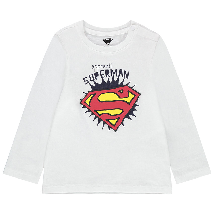Camiseta de manga larga con estampado de Superman 