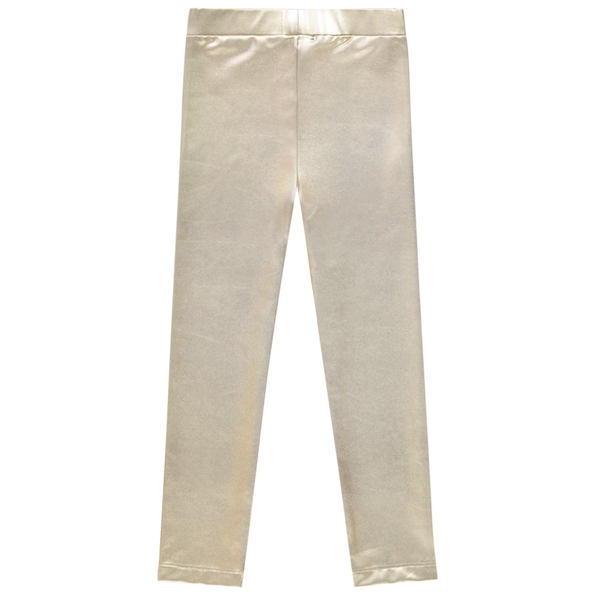 Leggings dorados efecto piel