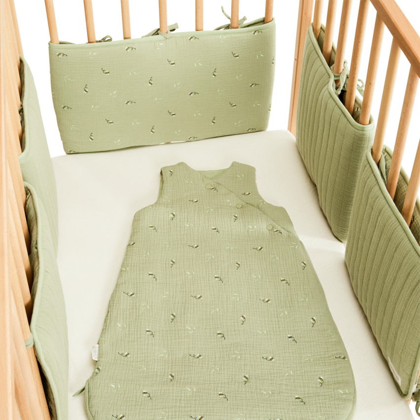 Lote de 5 protectores de barrotes modulares Promenade Bucolique verde 