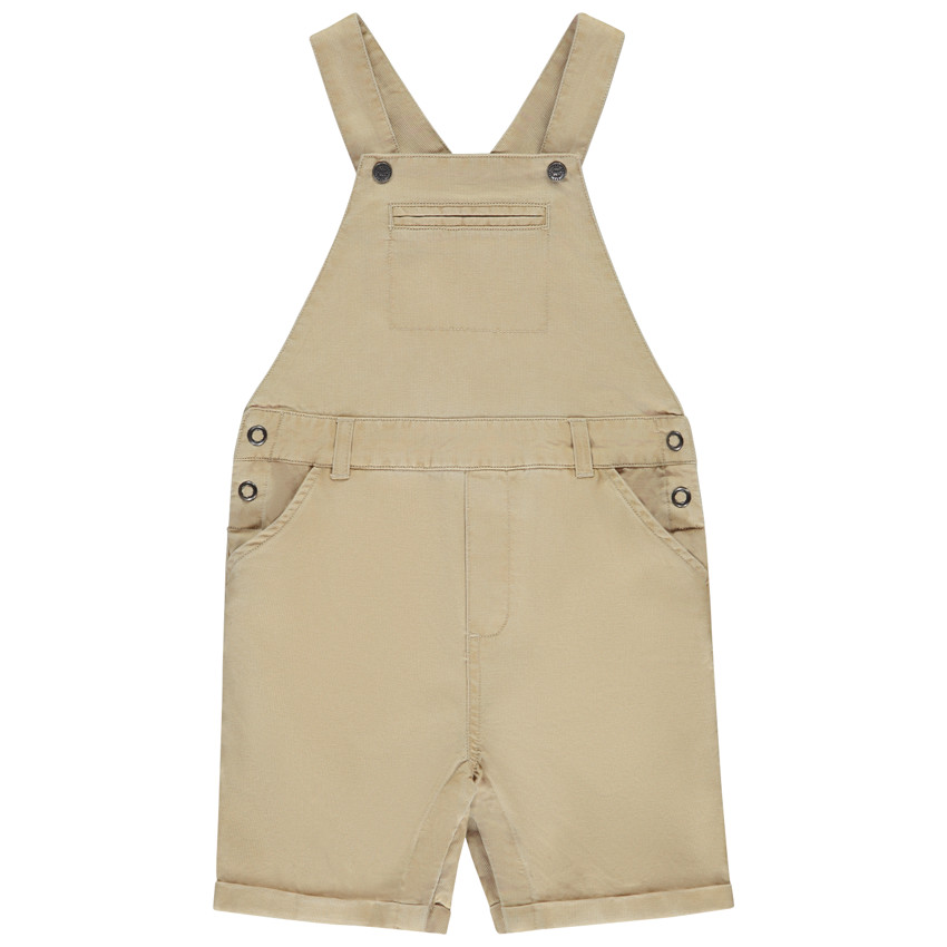 Pelele corto liso de piqué para bebé niño 