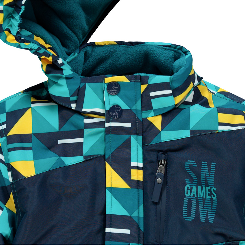 Mono de esquí estampado con forro micropolar 