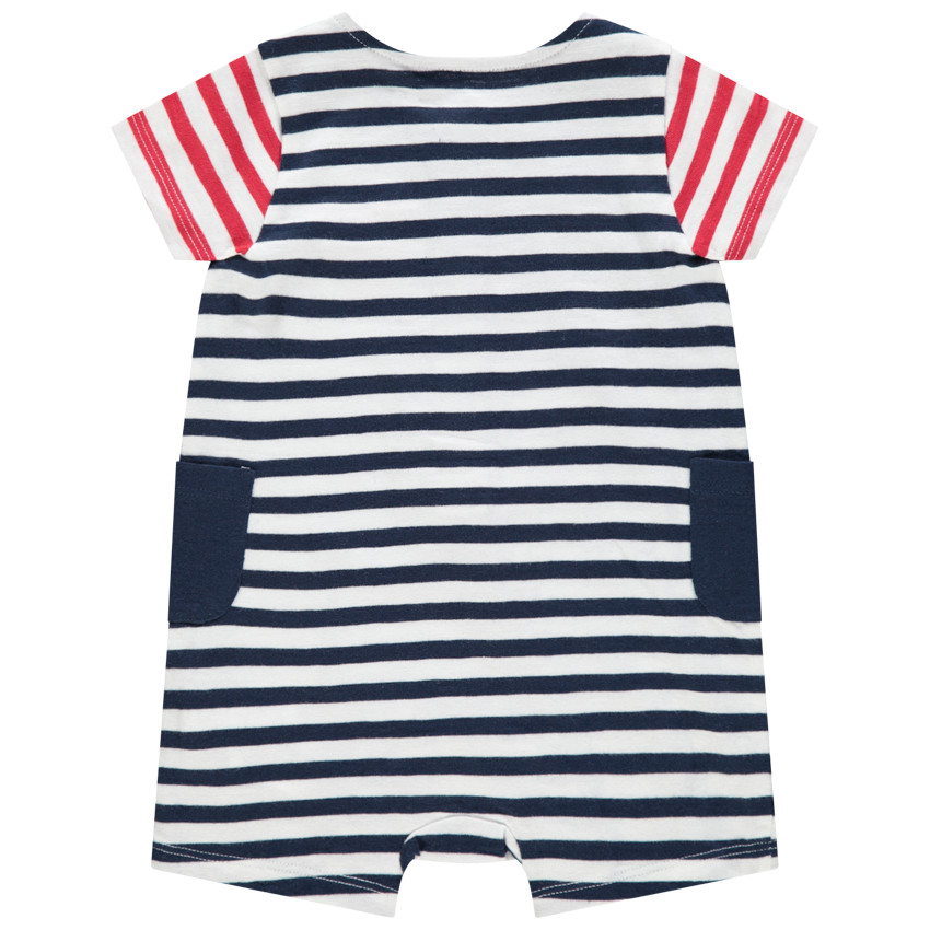 Pelele corto a rayas con parche de Mickey Disney  Additional Pelele corto a rayas con parche de Mickey Disney