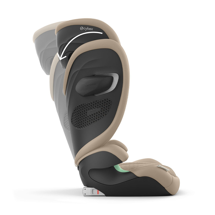Silla de auto plegable Solution G2 i-Fix tejido Plus almond beige 