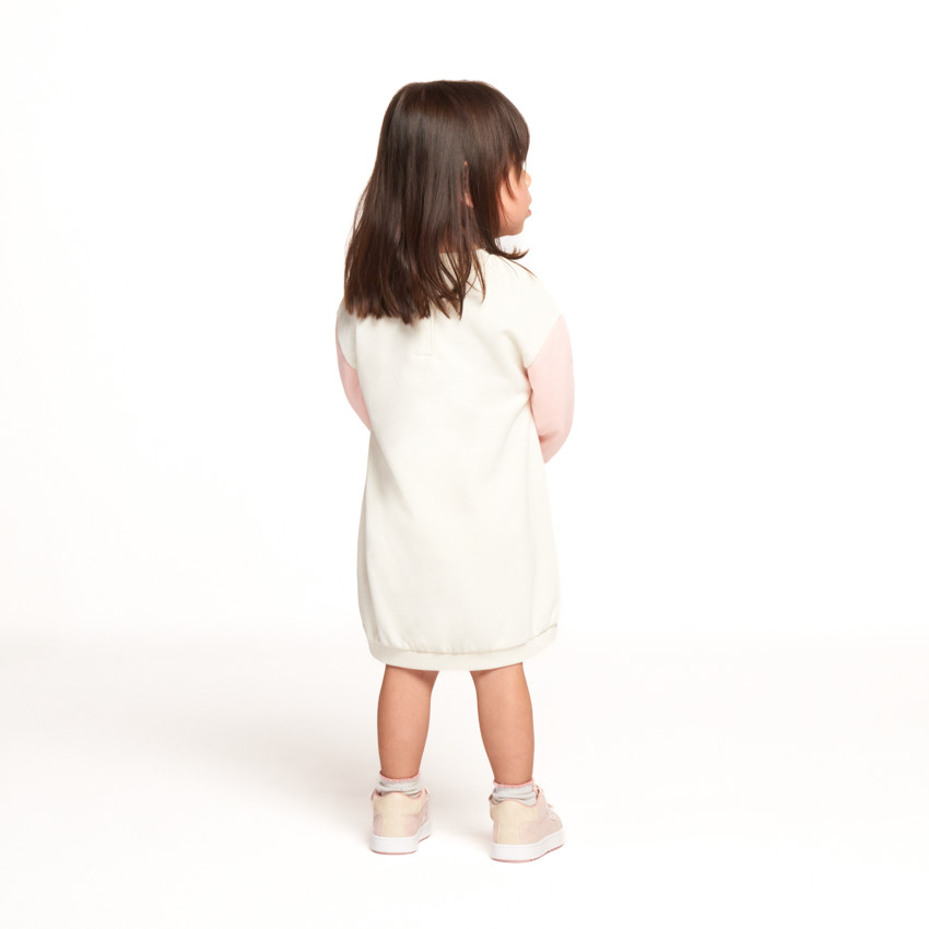 Vestido de sudadera de felpa con mariposa de pétalos 3D para niña bebé 