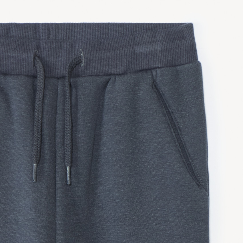 Pantalón de chándal en sherpa liso para bebé niño 