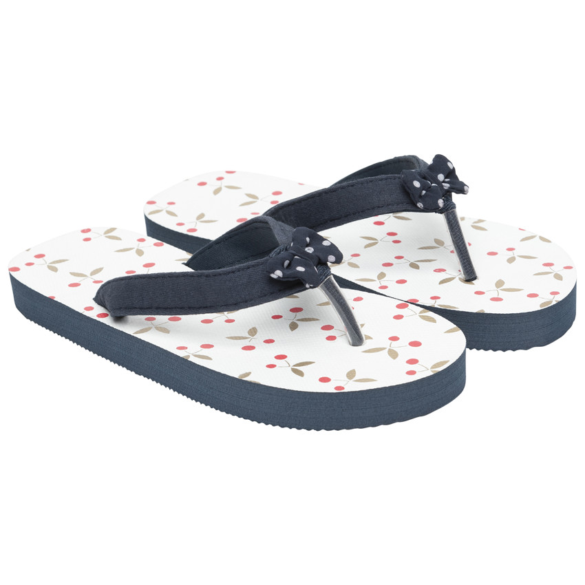 Tongs impresas de cerezas para niña con tirante según la edad 