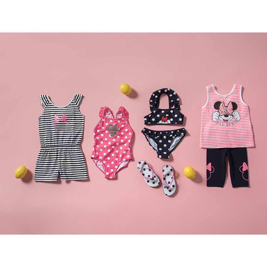 Chanclas con estampado de lunares y parche de Minnie Disney para niña con tira según la edad  Additional Chanclas con estampado de lunares y parche de Minnie Disney para niña con tira según la edad