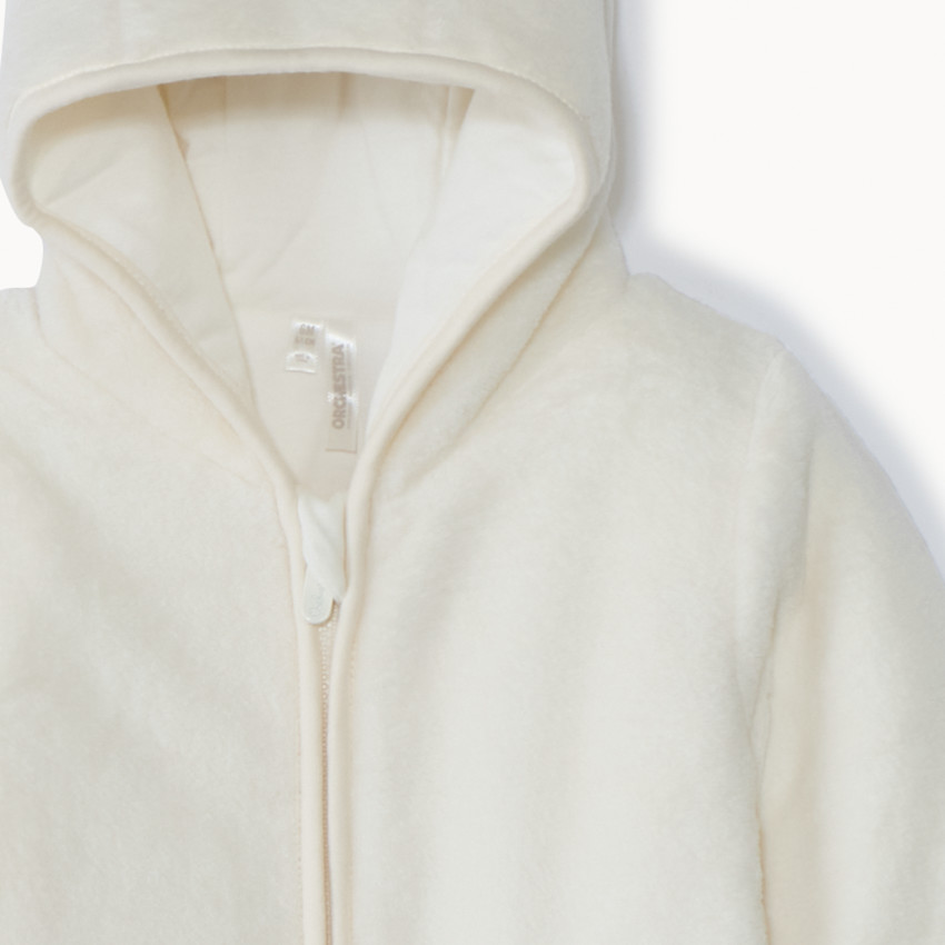 Pelele piloto liso con capucha divertida para bebé niña 