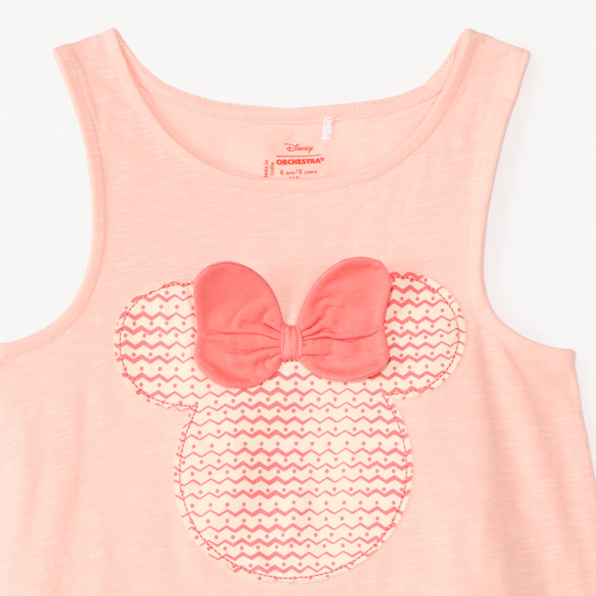 Conjunto de 2 piezas: camiseta sin mangas + shorts de Minnie Disney para niña. 