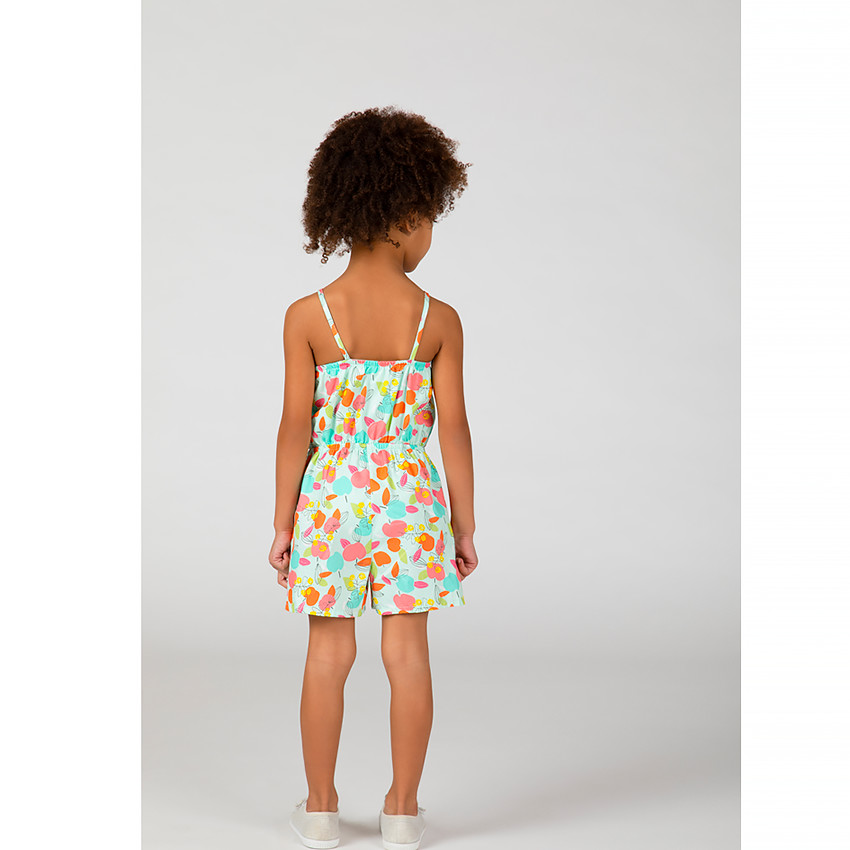 Combinaison courte imprimé fruits pour fille 