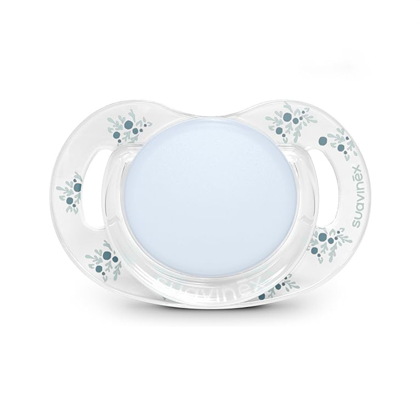 Chupete con tetina fisiológica silicona SX PRO Poem 0-6M azul 