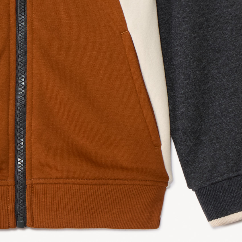 Chaleco de manga larga efecto colorblock con capucha para niño 