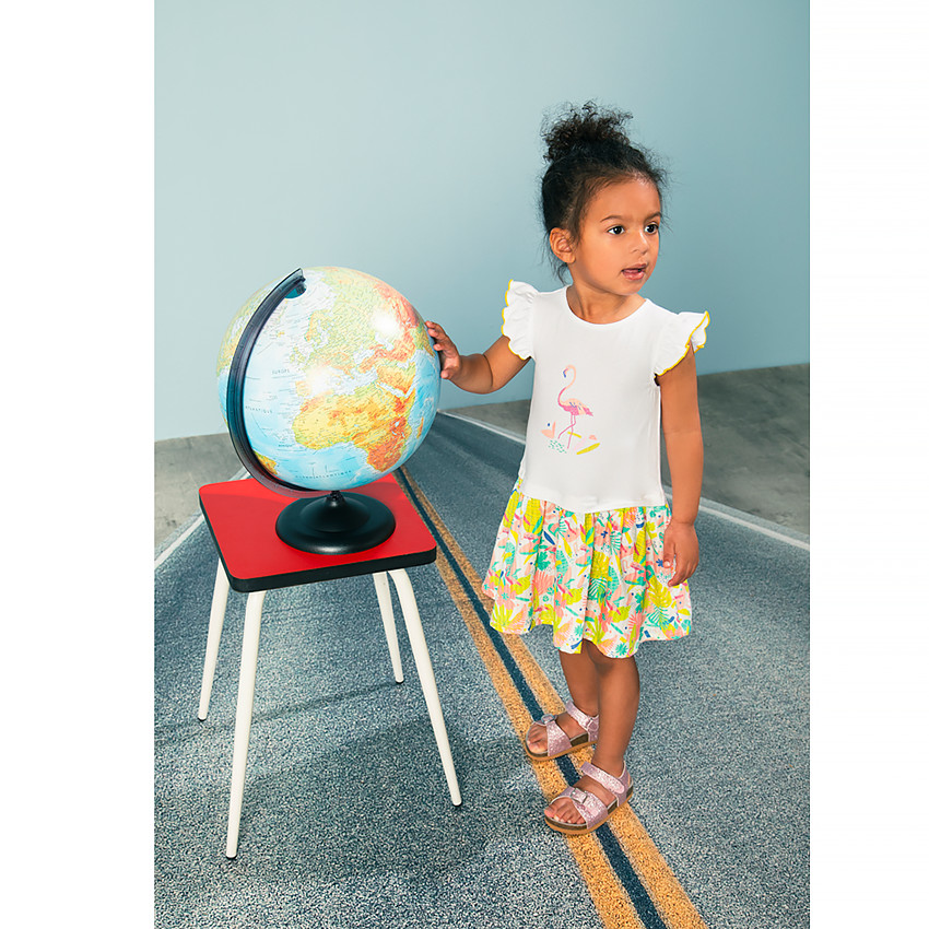 Robe 2 en 1 imprimé tropical pour bébé fille 