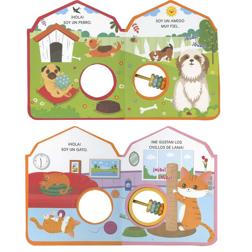 Libro con sonajero Animales +1 año 