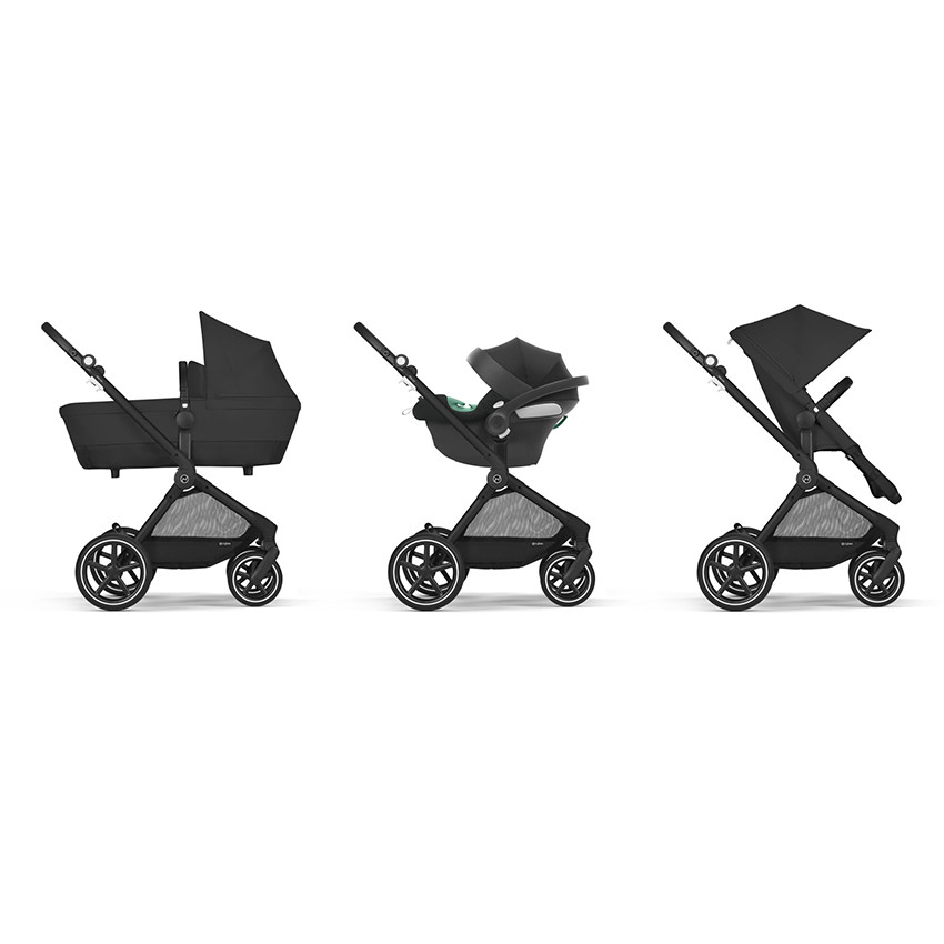 Poussette 2 en 1 convertible Eos Lux black/moon black  Additional Poussette 2 en 1 convertible Eos Lux black/moon black