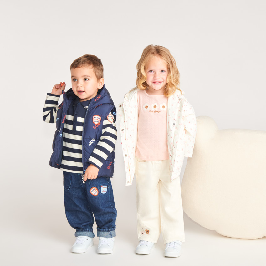 Polo de bebé niño de manga larga estilo marinero 