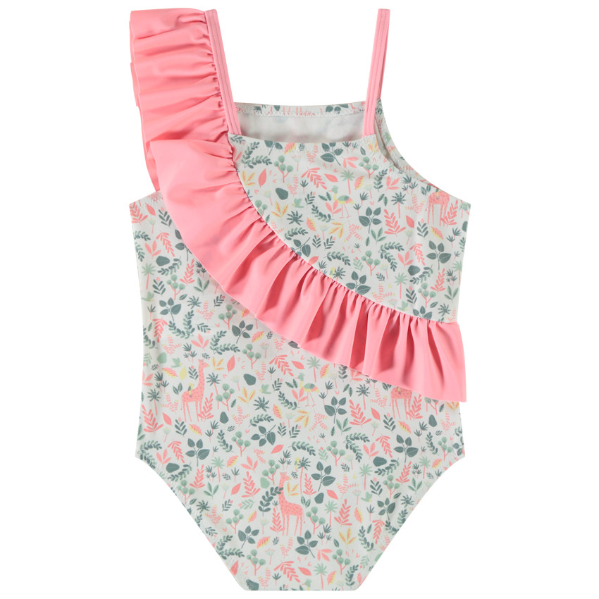 Maillot de baño 1 pieza estampado floral para bebé niña 
