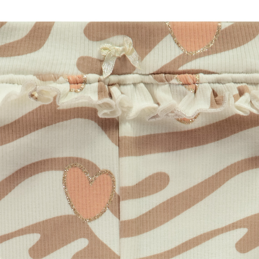Leggings largos de punto acanalado con estampado para bebé niña 