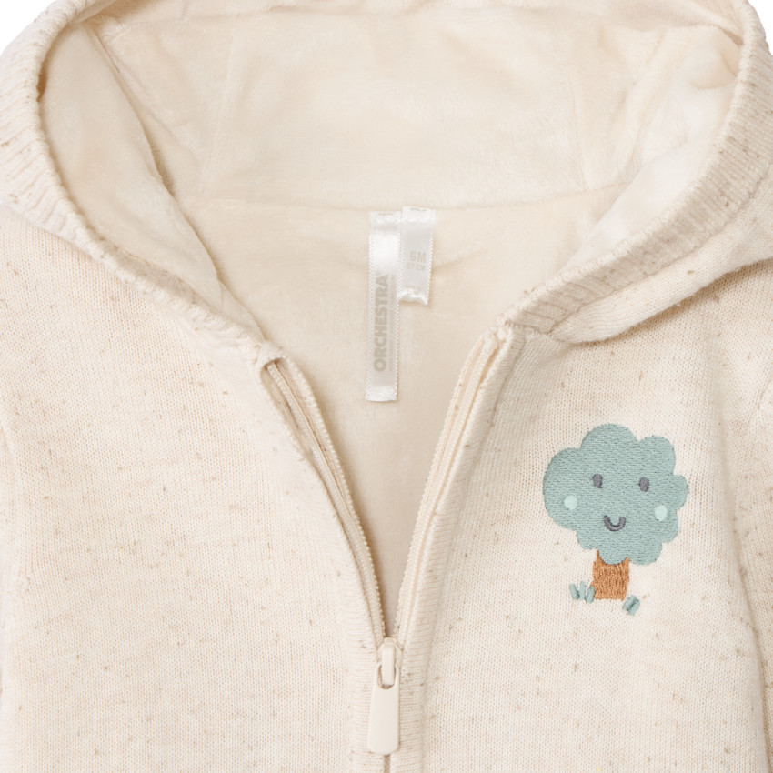 Gilet doublé sherpa avec patch brodé pour bébé garçon  