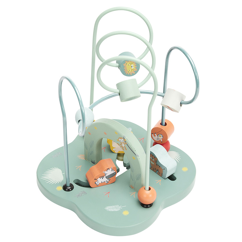 Boulier laberinto en espiral de madera Happy Wild 