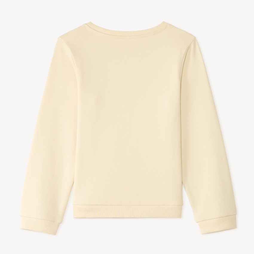 Sudadera de felpa con estampado brillante para niña 