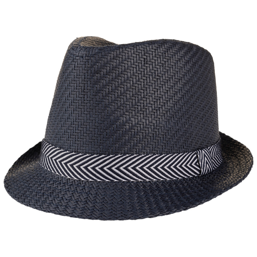 Borsalino trenzado con cinta tejida para bebé niño 