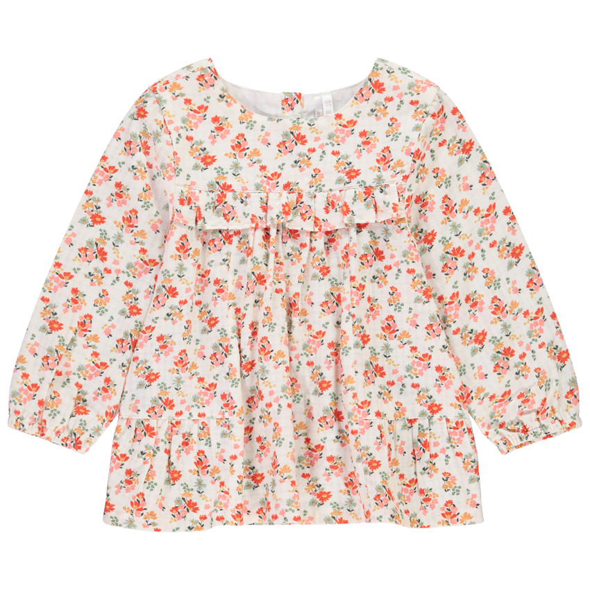 Túnica de manga larga estampada para bebé niña 
