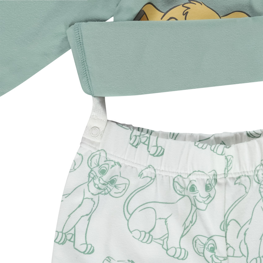 Pijama de 2 piezas de jersey estampado El Rey León Disney para bebé niño 