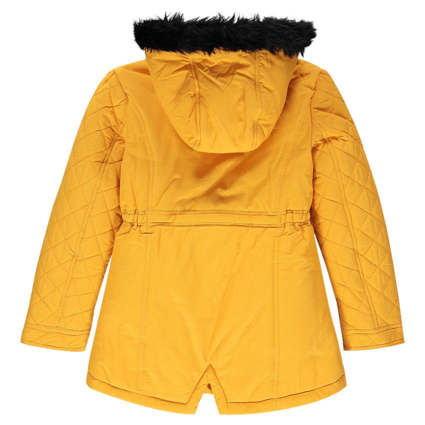 Parka con forro de tela sherpa con capucha desmontable 