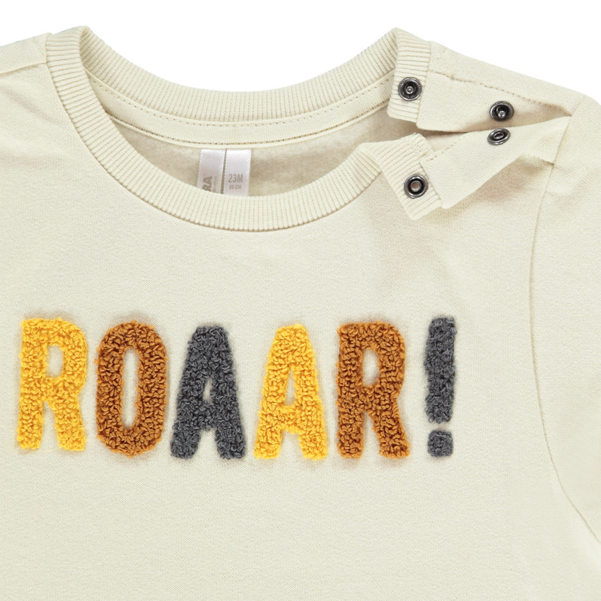 Ensemble en molleton sweat + jogging imprimé dinosaures pour bébé garçon Main Ensemble en molleton sweat + jogging imprimé dinosaures pour bébé garçon