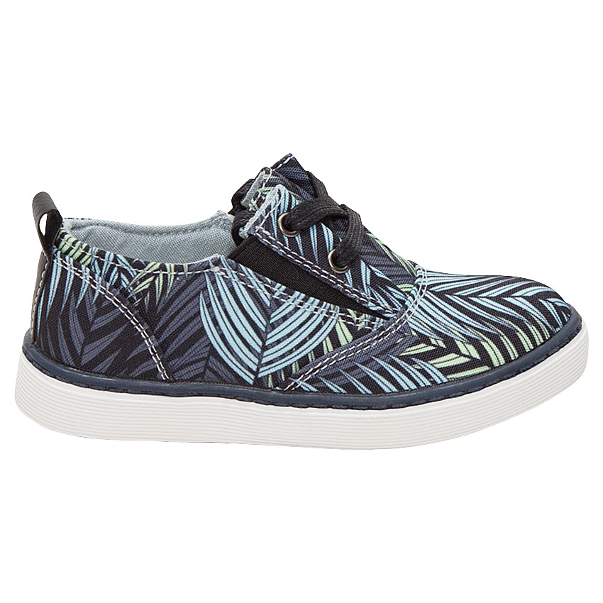 Zapatillas deportivas bajas de tela con motivo vegetal all-over 