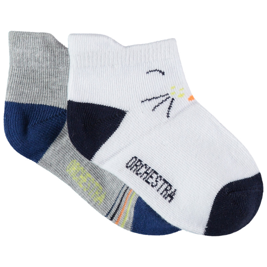 Pack de 2 pares de calcetines cortos jacquard para niños  Additional Pack de 2 pares de calcetines cortos jacquard para niños