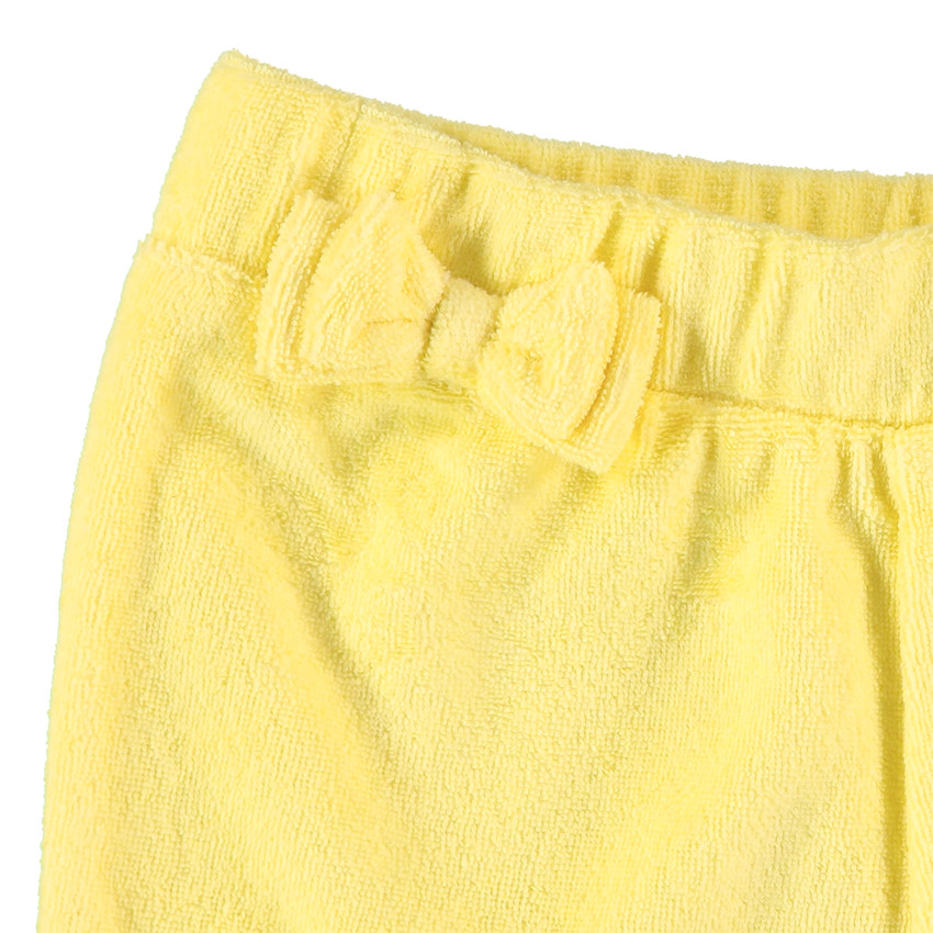 pantalon corto en rizo con nudo en cintura Main pantalon corto en rizo con nudo en cintura