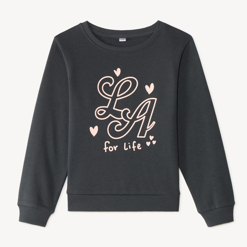 Sudadera de felpa con diseño para niña 
