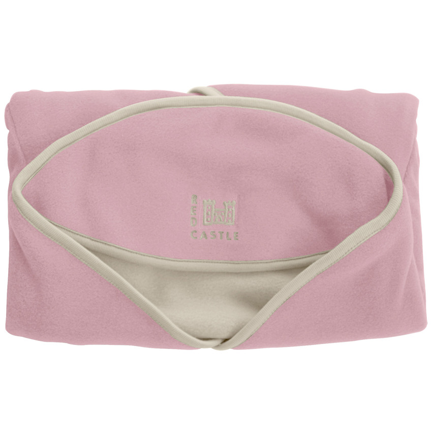 Couverture enveloppante Babynomade Fleece T1 - Rose/Ivoire 