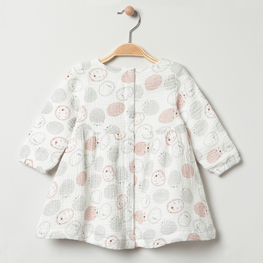Robe en gaze de coton à motifs arrondis all-over  Additional Robe en gaze de coton à motifs arrondis all-over