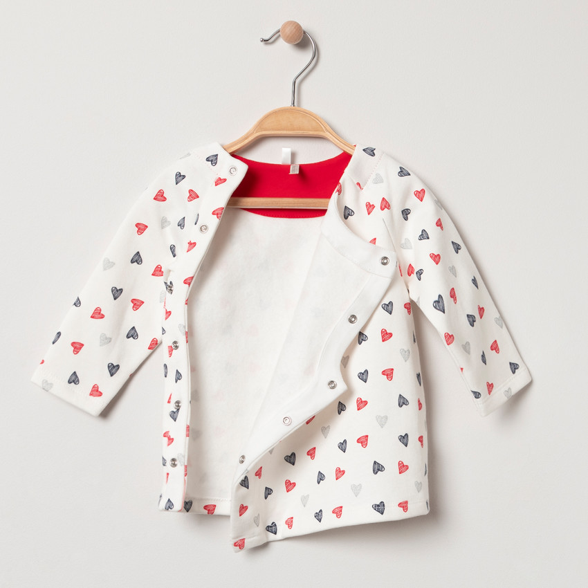 Jogging de felpa estampado corazones  Additional Jogging de felpa estampado corazones