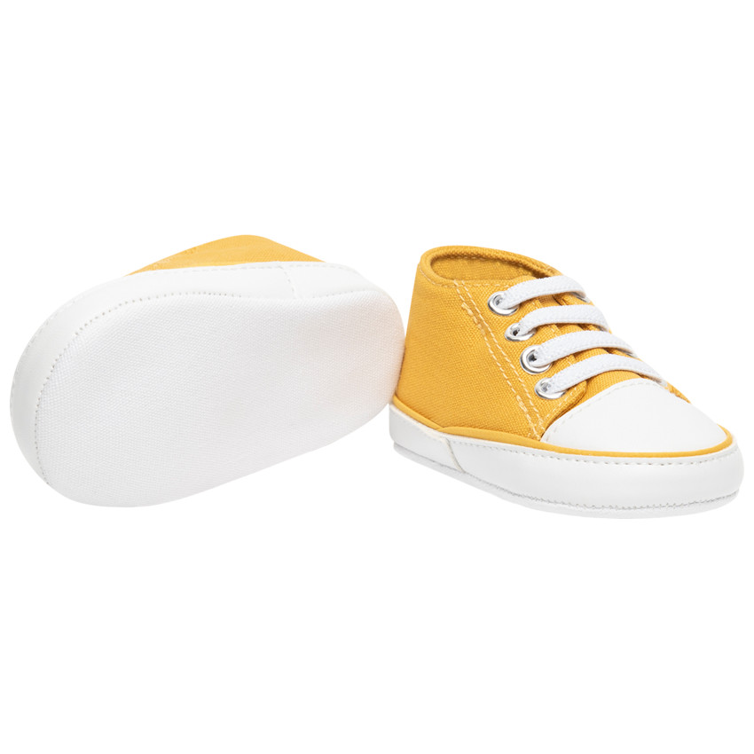 Zapatillas altas de lona con cordones para bebé niño  Additional Zapatillas altas de lona con cordones para bebé niño