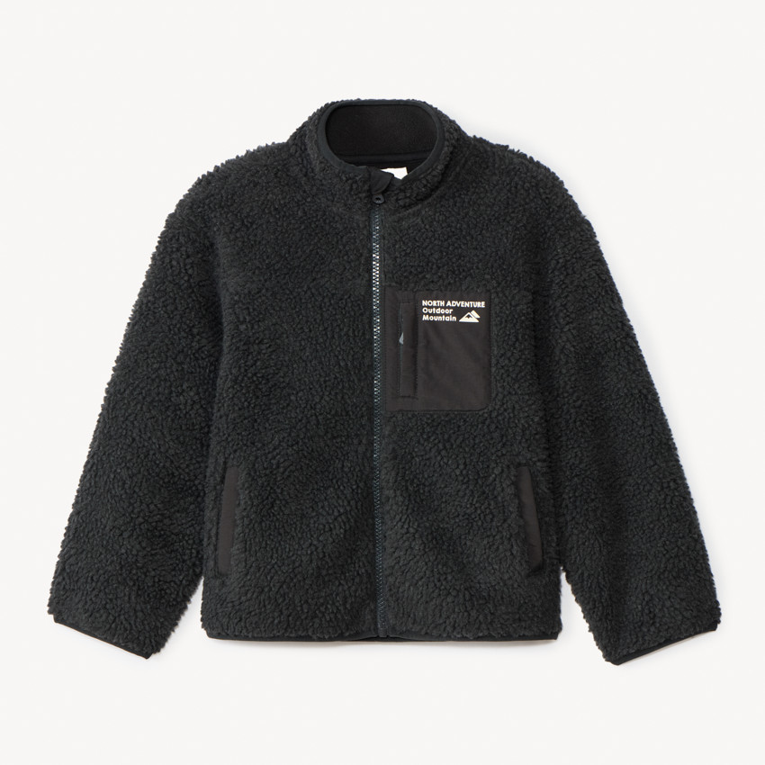 Chaqueta de sherpa con efecto de borreguito para niño 