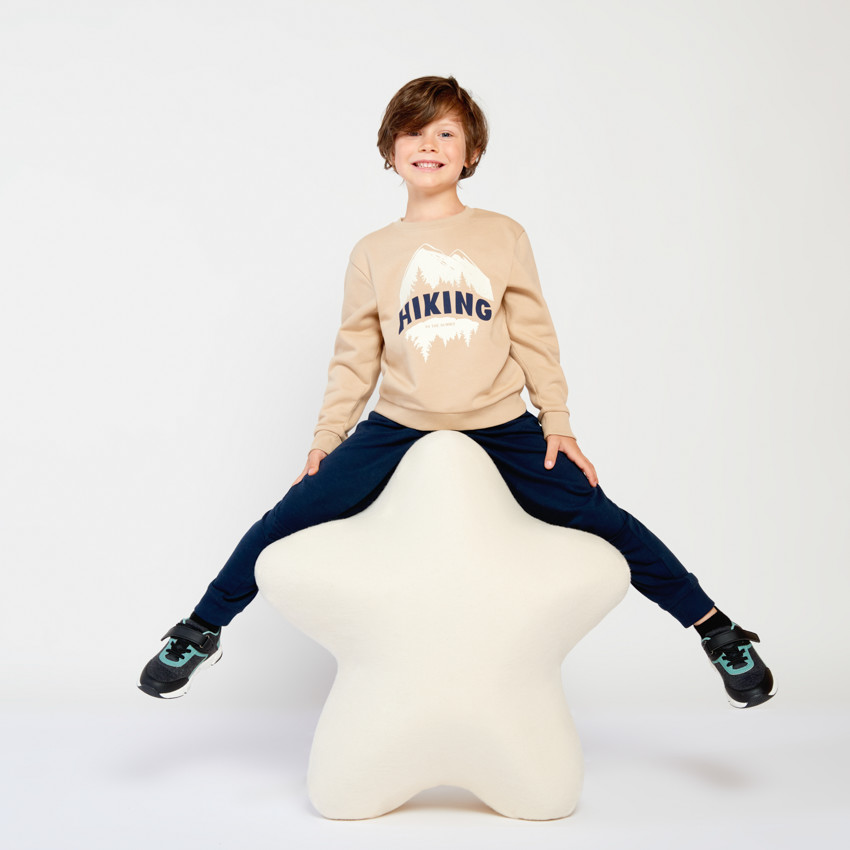 Sudadera de felpa con estampado fantasía para niño 