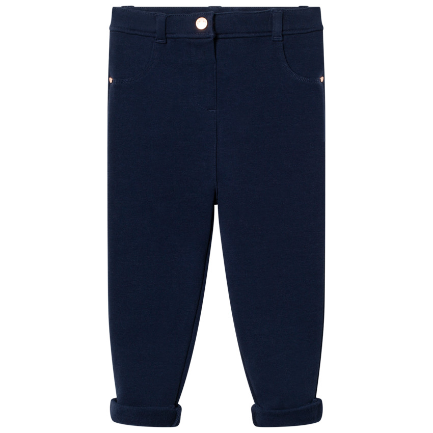 Pantalones jegging azul marino lisos para niño  Additional Pantalones jegging azul marino lisos para niño